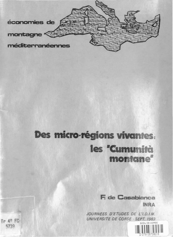 >Des micro régions vivantes: Les 