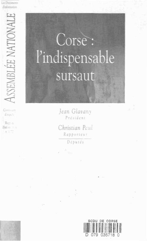 >Corse : l'indispensable sursaut