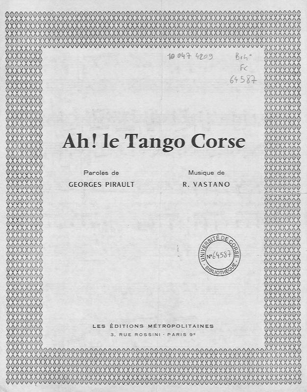 >Ah! le Tango Corse