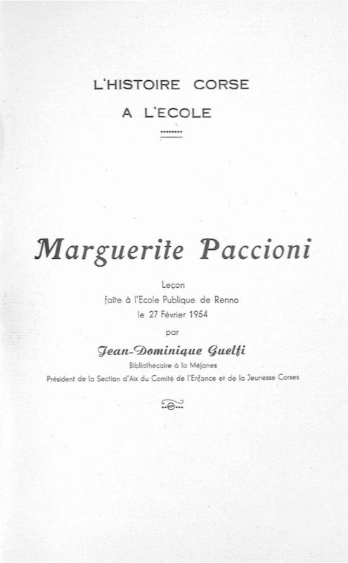 >L'histoire corse à l'école