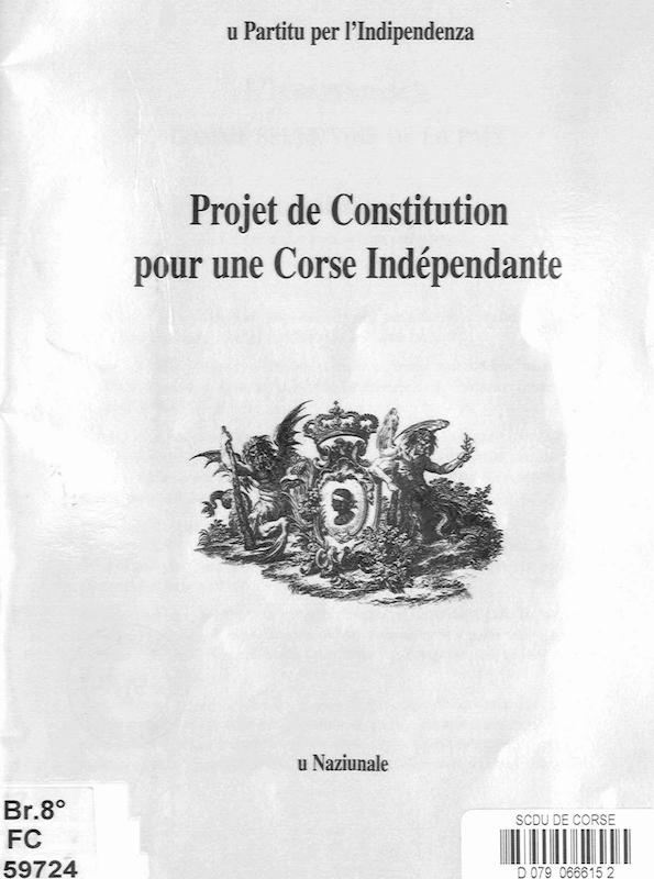 >Projet de Constitution pour une Corse Indépendante