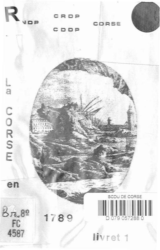 >La Corse en 1789