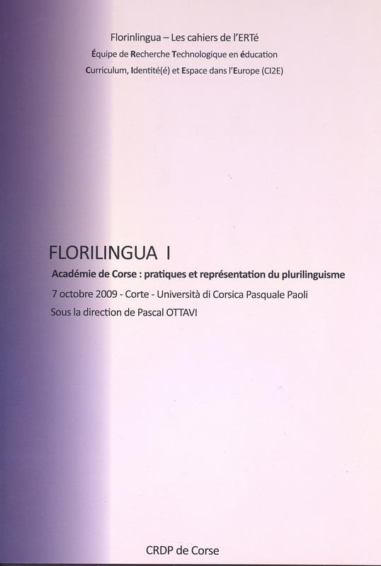 Florilingua 1 - Académie de Corse : pratique et représentation du plurilinguisme