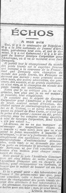 Extraits d'articles de journaux (Joseph-Antoine Canasi)