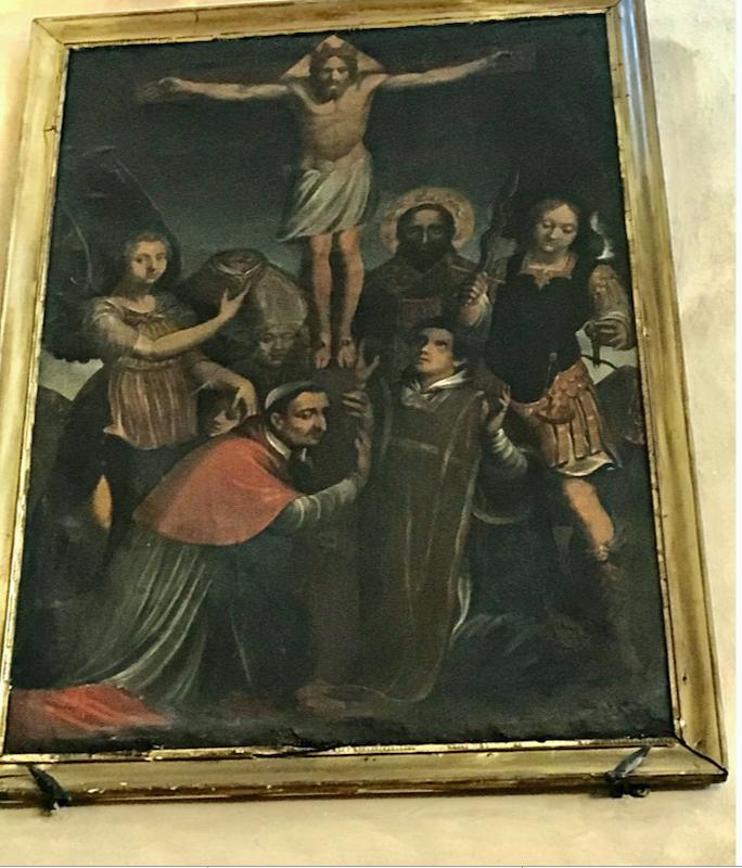 >Tableau Le Christ en croix, San Micheli