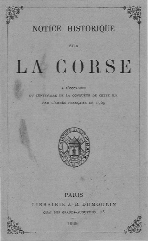 >Notice historique sur la Corse (1769)