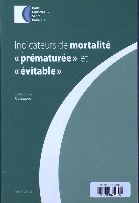 >Indicateurs de mortalité 