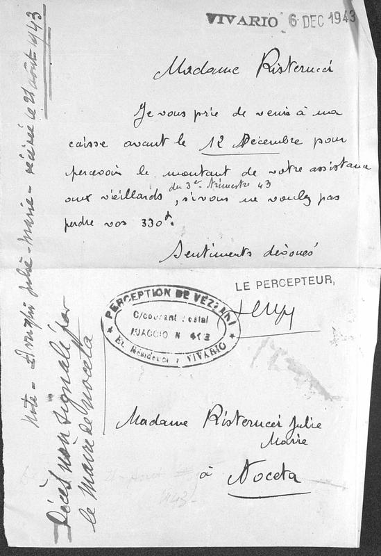 Documents personnels : cartes d'électeur, bons divers (Joseph-Antoine Canasi)/