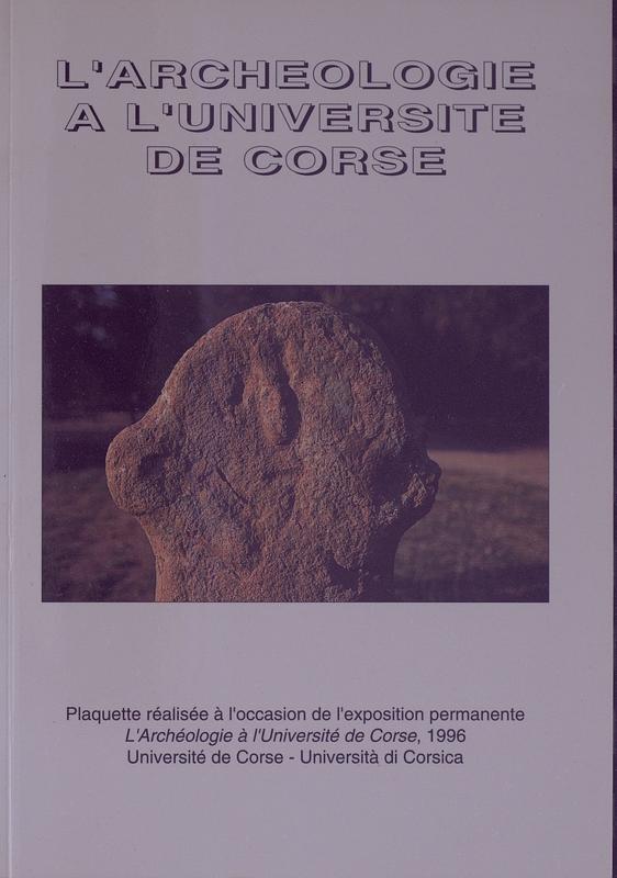>L'archéologie à l'Université de 
Corse