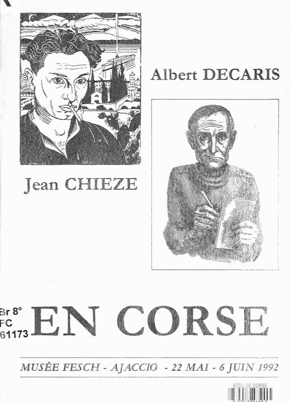 >Jean Chieze et Albert Decaris en Corse
