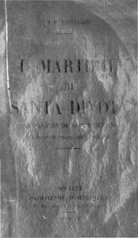 U martiriu di Santa Divota (Le martyre de sainte Dévote)