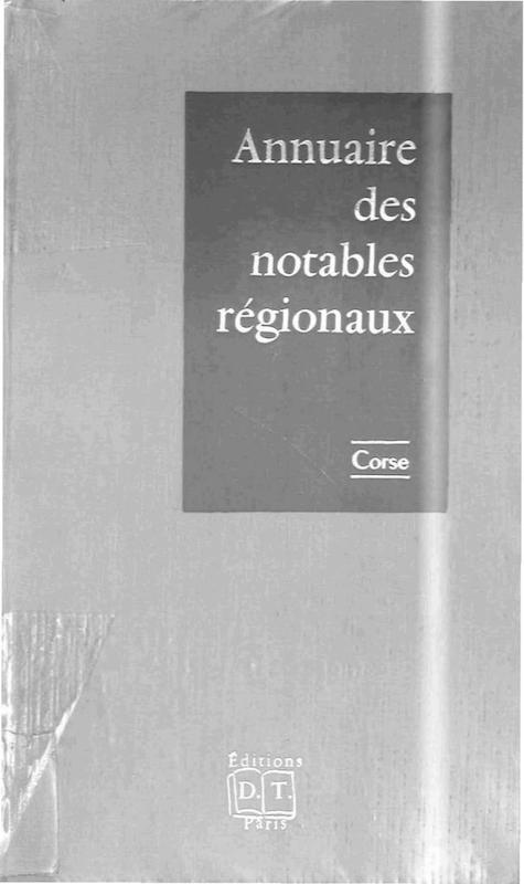 >Annuaire des notables régionaux