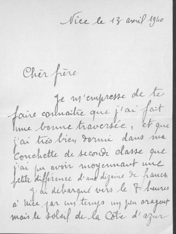Correspondances familiales diverses (Joseph-Antoine Canasi)