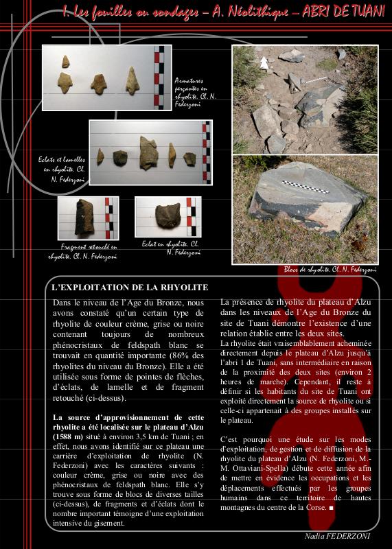 20. Golu, Tavignanu et zones attenantes- Etudes récentes des préhistoriens de l'Université de Corse