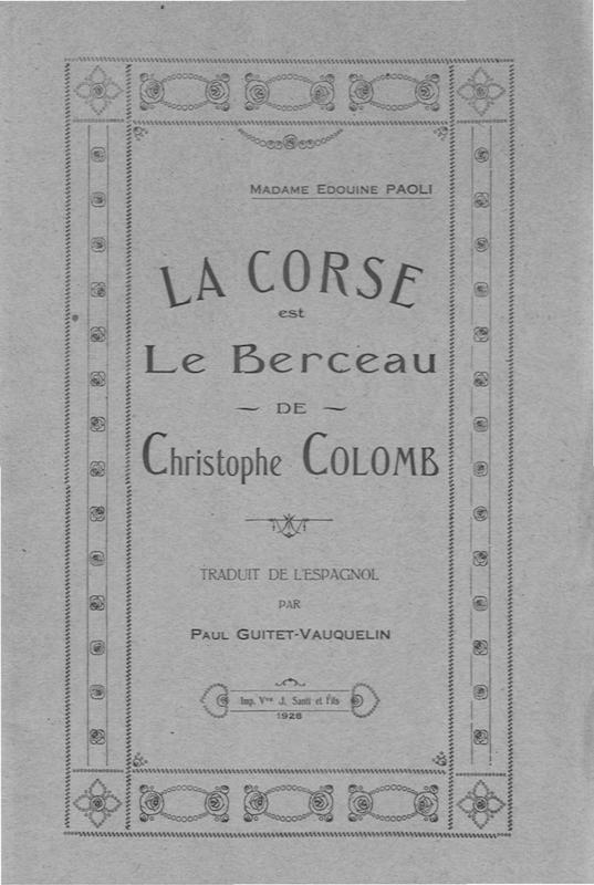 >La Corse est le berceau de Christophe Colomb