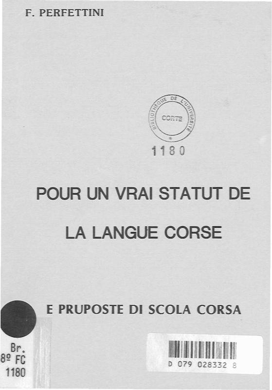 Pour un vrai statut de la langue