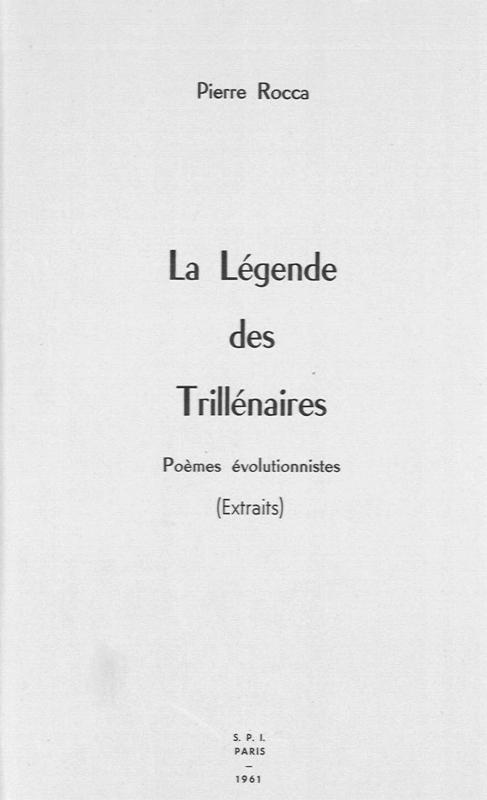 >La legende des Trillénaires