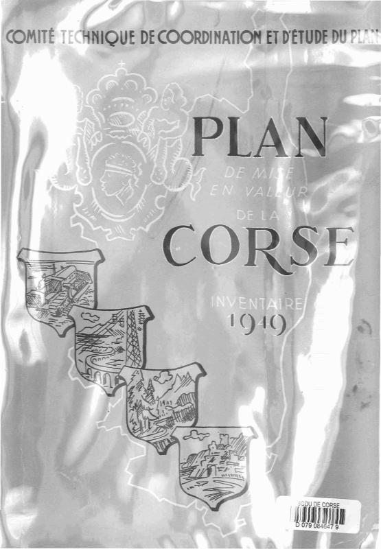 >Plan de mise en valeur de la Corse