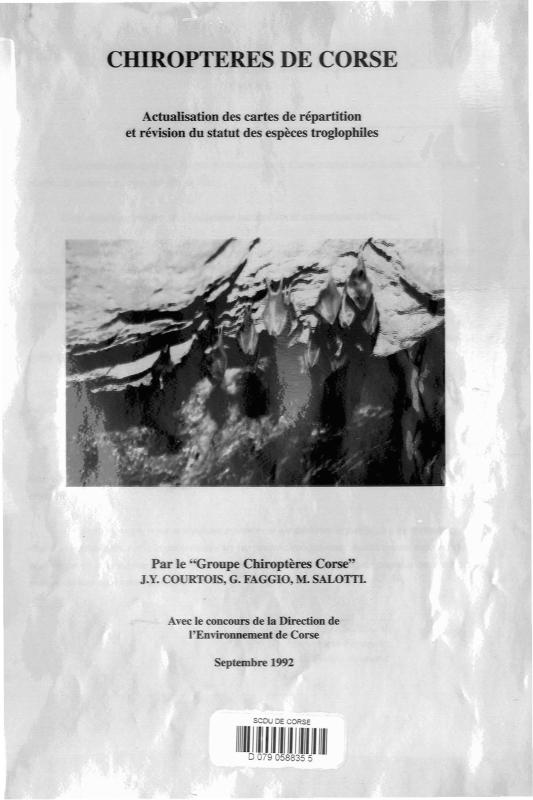 >Chiropteres de Corse