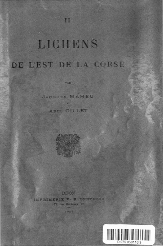 >Lichens de l’est de la Corse