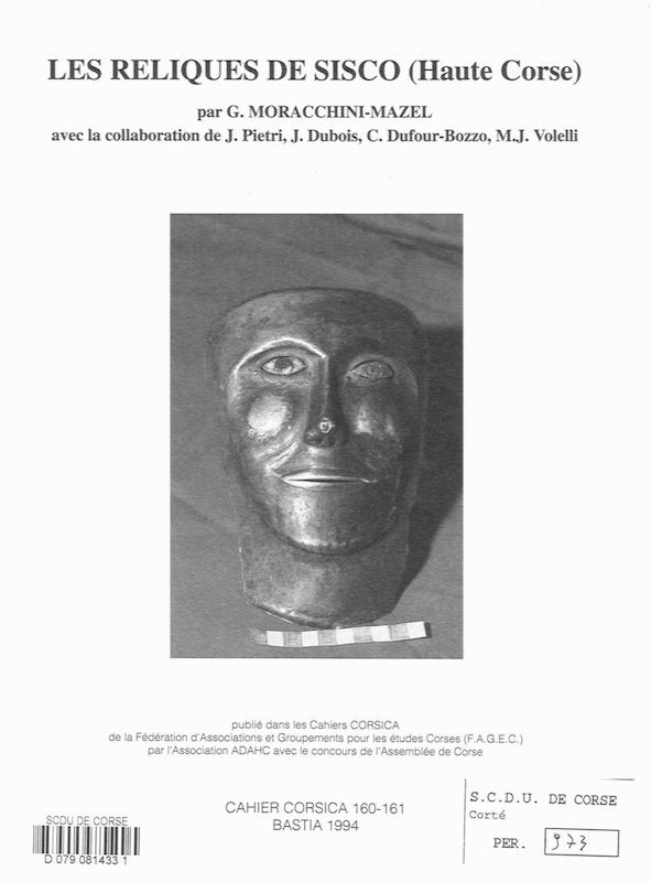 Cahiers Corsica N° 160-161 - Les reliques de Sisco - Haute Corse