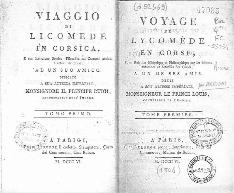>Voyage de Lycomède en Corse