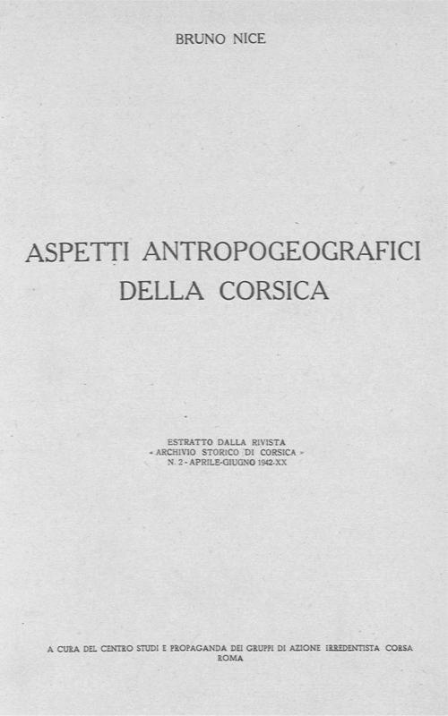 >Aspetti antropogeografici della Corsica