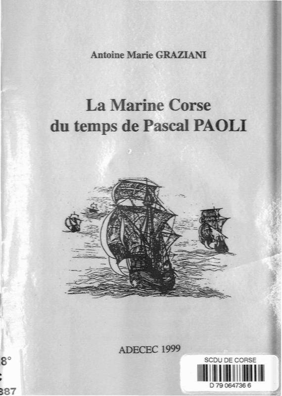 >La marine corse du temps de Pascal Paoli