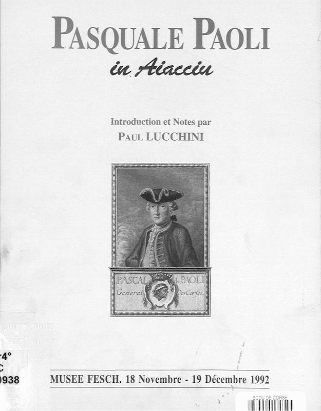>Pasquale Paoli in Aiacciu