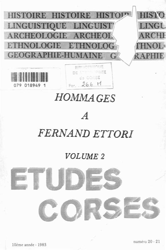 >Études Corses n°20-21