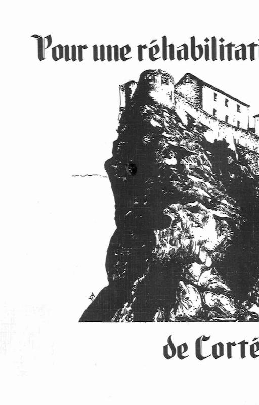>Pour une réhabilitation de la citadelle de Corte