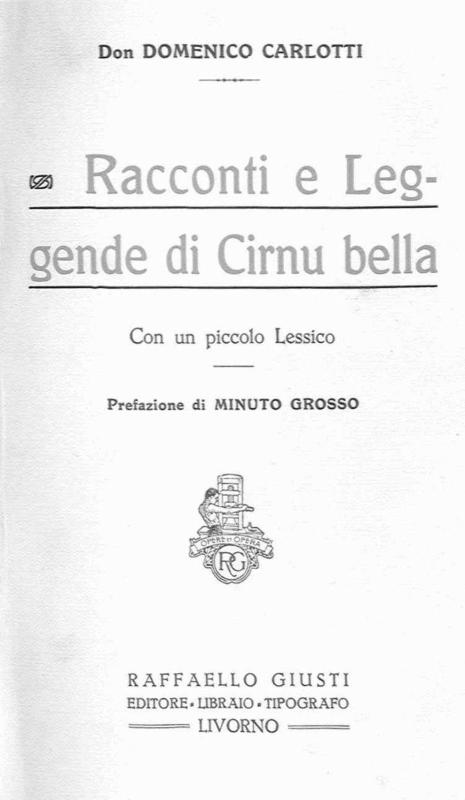 >Raconti e Leggende di Cirnu Bella