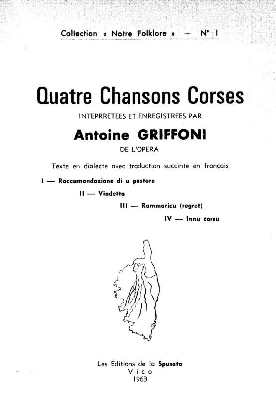 >Quatre chansons corses