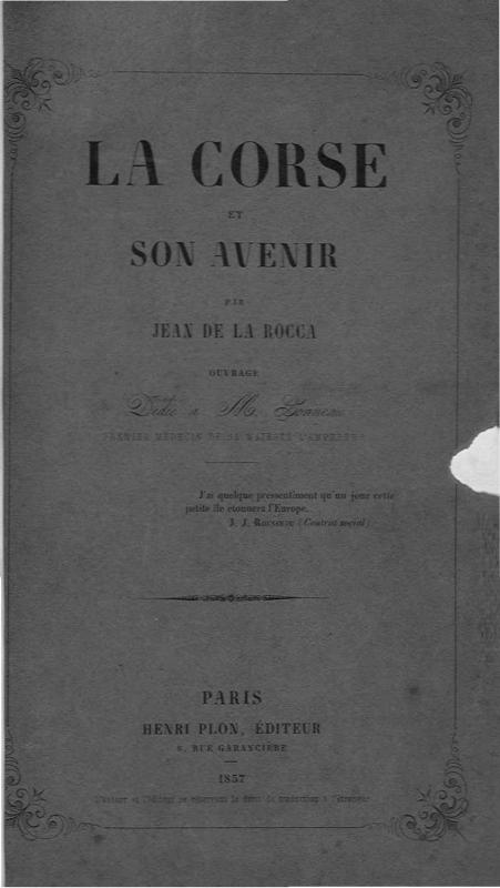 >La Corse et son avenir