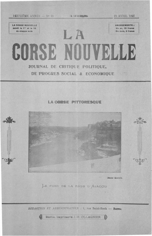>La Corse nouvelle (1921)
