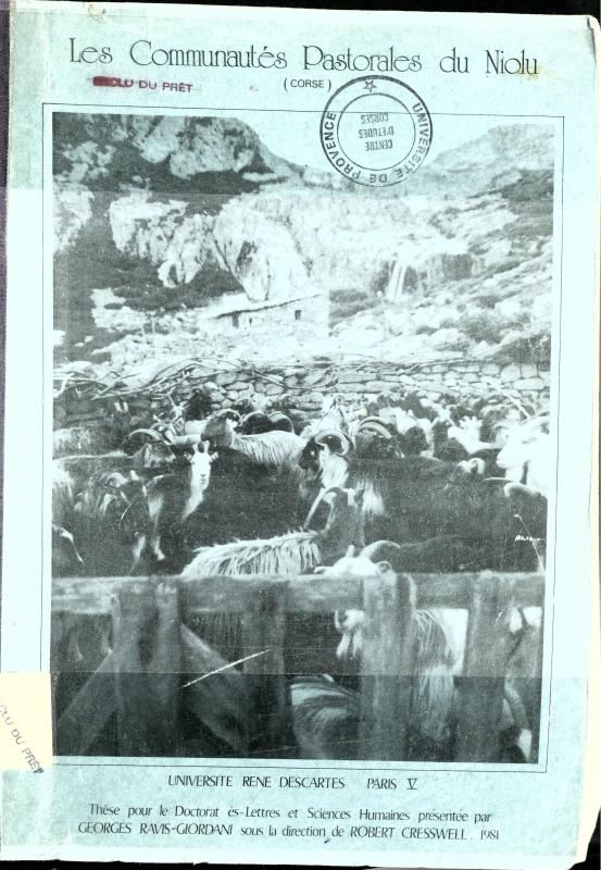>Les communautés pastorales du Niolu (Corse)