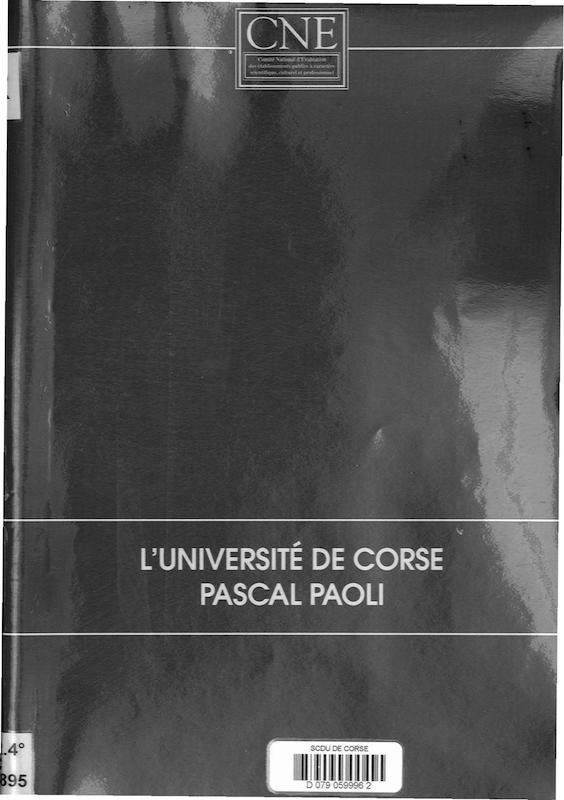 L'Université de Corse Pascal Paoli