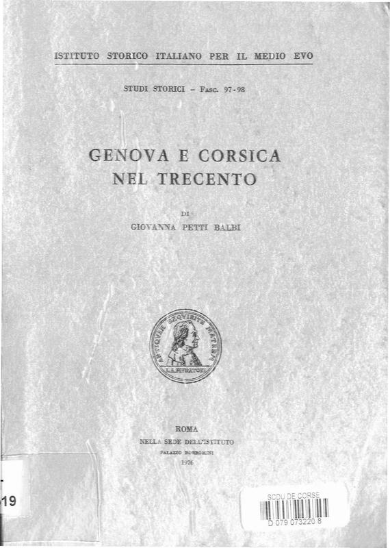 >Genova è Corsica nel Trecento