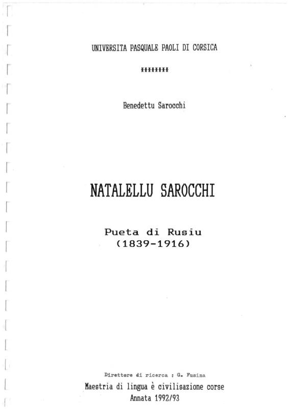 >Natalellu Sarocchi : pueta di Rusiu (1839-1916)