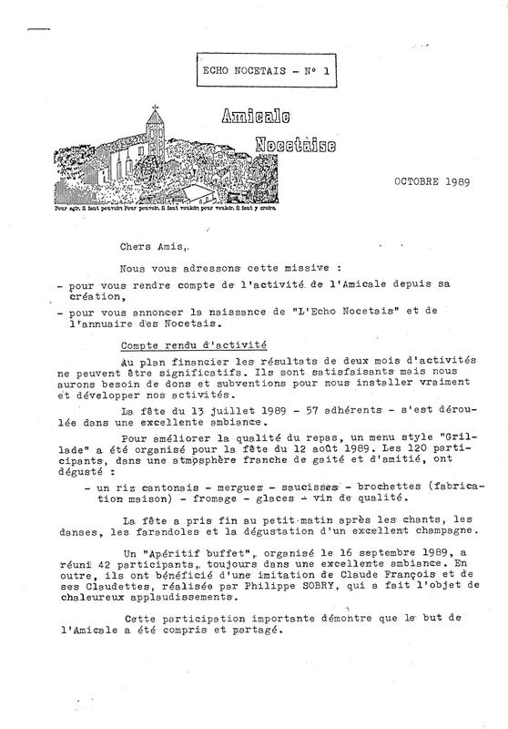 Documents sur la restauration de l'église de Noceta (Joseph-Antoine Canasi)