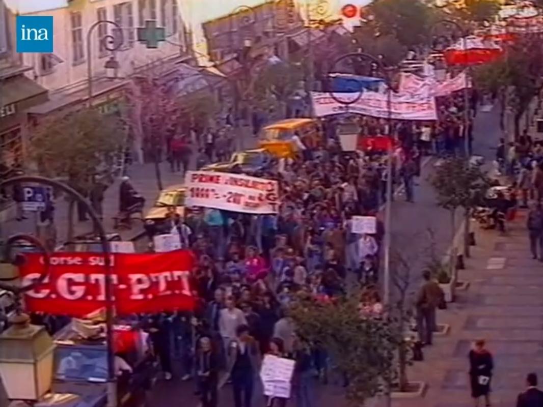 >Grève de la fonction publique en Corse