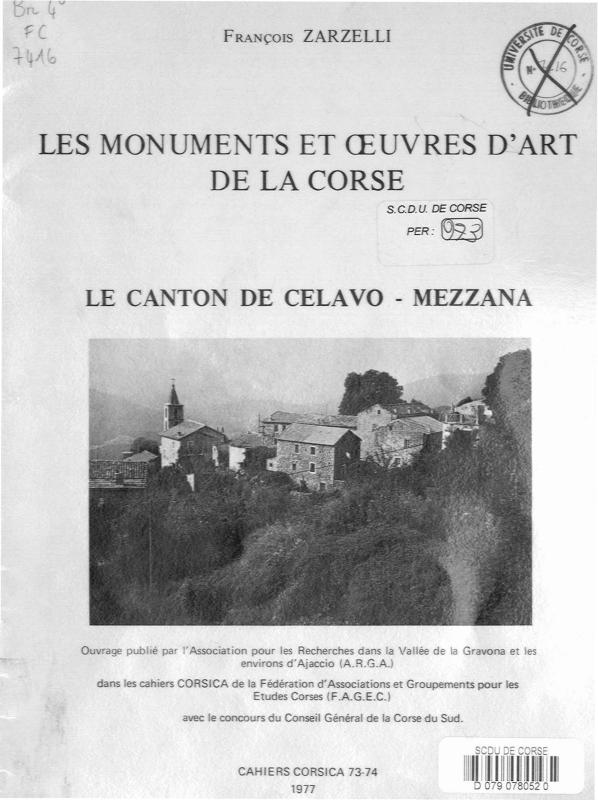 >Cahiers Corsica N°73-74