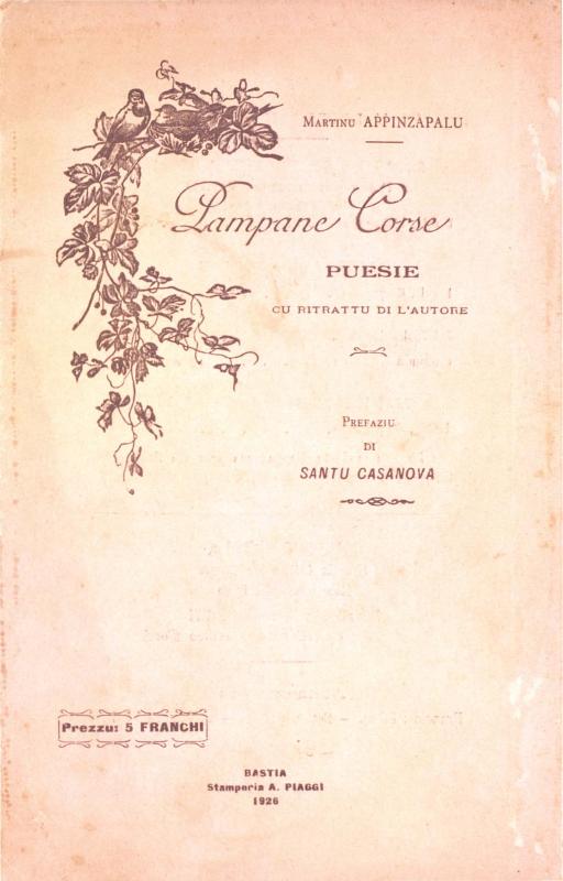 Pampane Corse, puesie cu ritrattu di l'autore