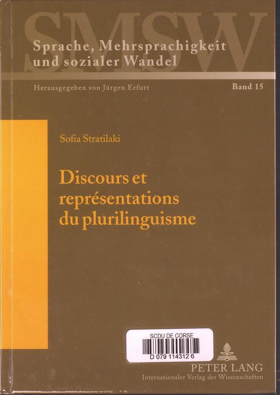 Discours et représentations du plurilinguisme