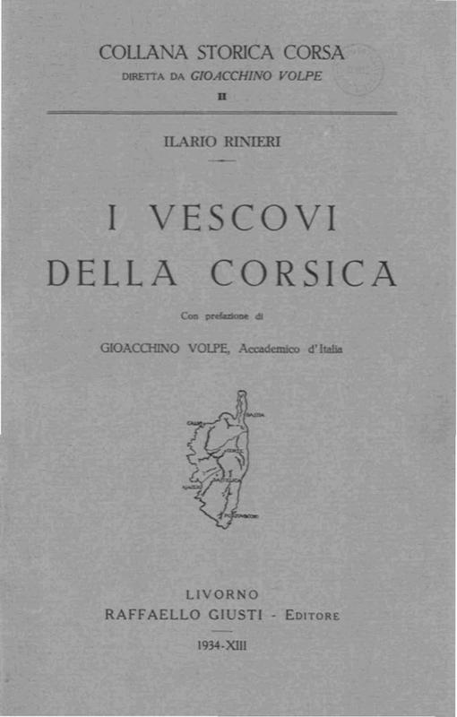 >I vescovi della Corsica