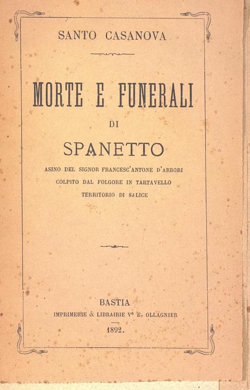 >Morte e funerali di Spanetto