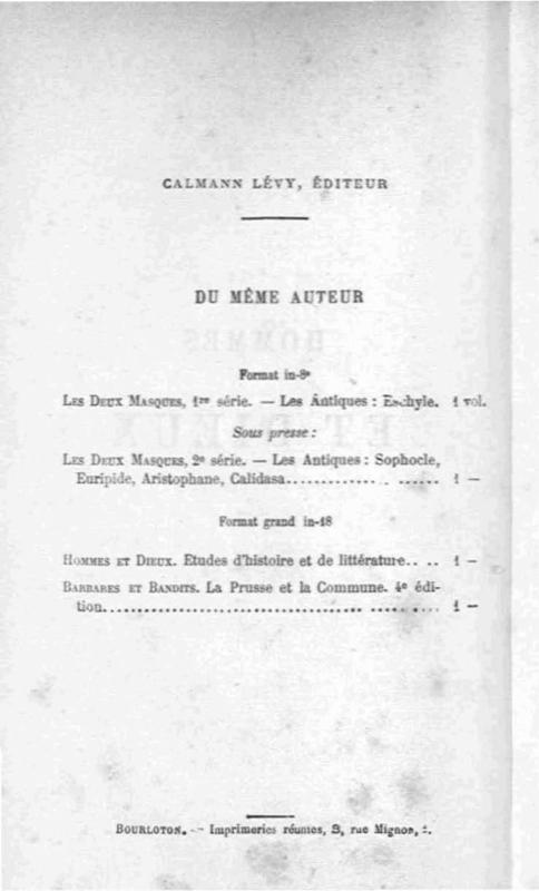 >Hommes et dieux