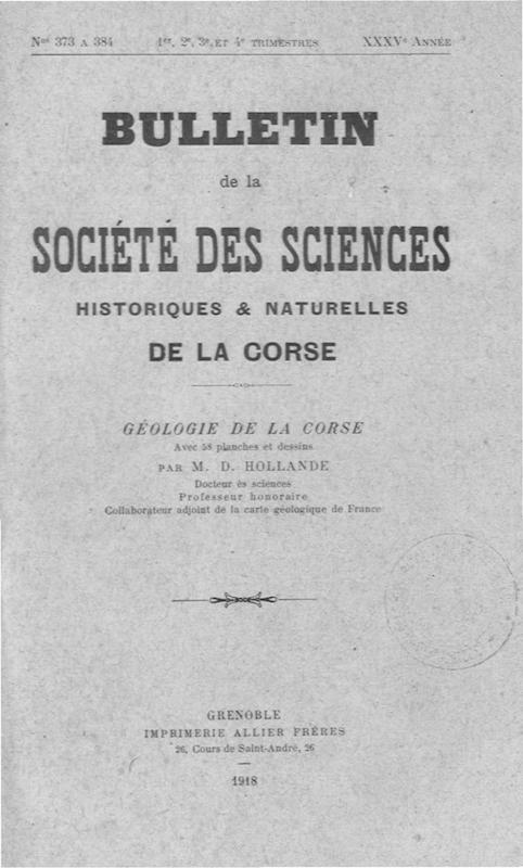 >Bulletin de la Société des Sciences Historiques et Naturelles de la Corse, n°373-384
