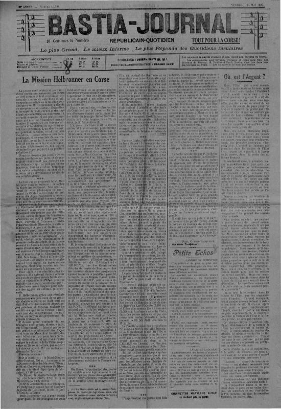 >Bastia-Journal (1926-05)