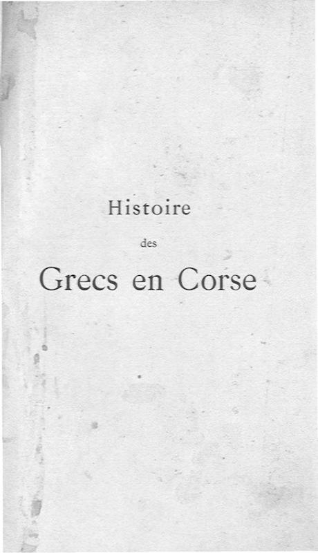 >Histoire des Grecs en Corse